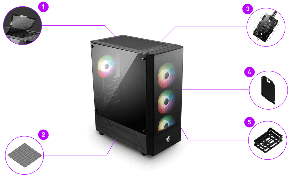 MAG FORGE 112R  MSI  Componentes Informáticos Panamá