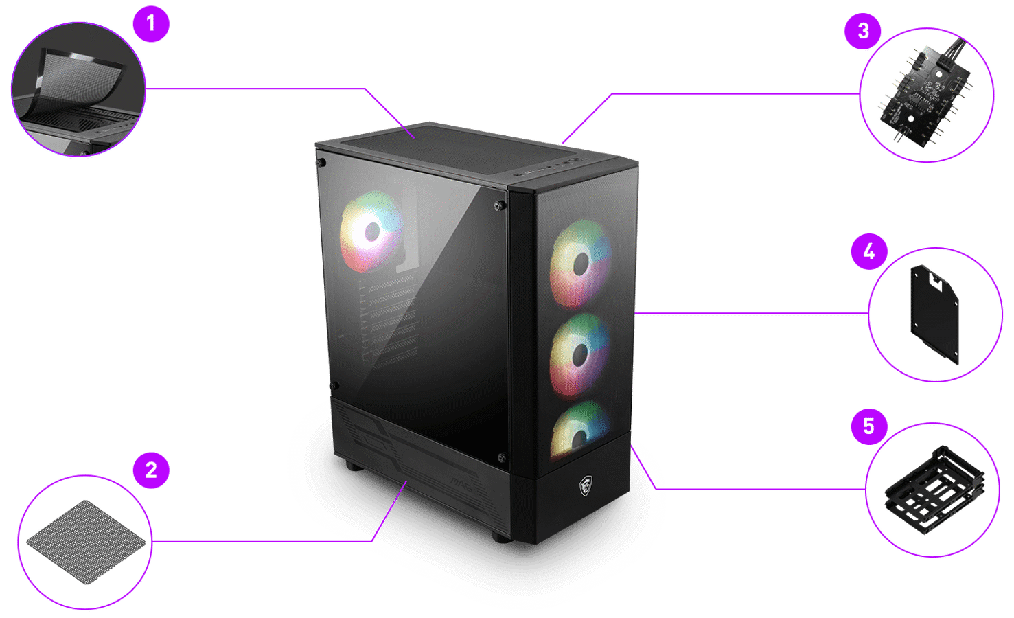 MAG FORGE 112R  MSI  Componentes Informáticos Panamá
